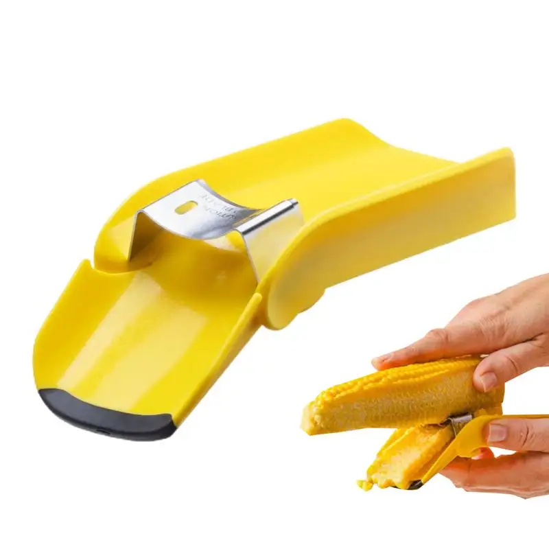 Corn Peeler Cob Kernel Remover Kitchen Gadget Corn Stripper Tool for Fresh or Cooked Corn on the Cob Easy Corn Planer Detacher