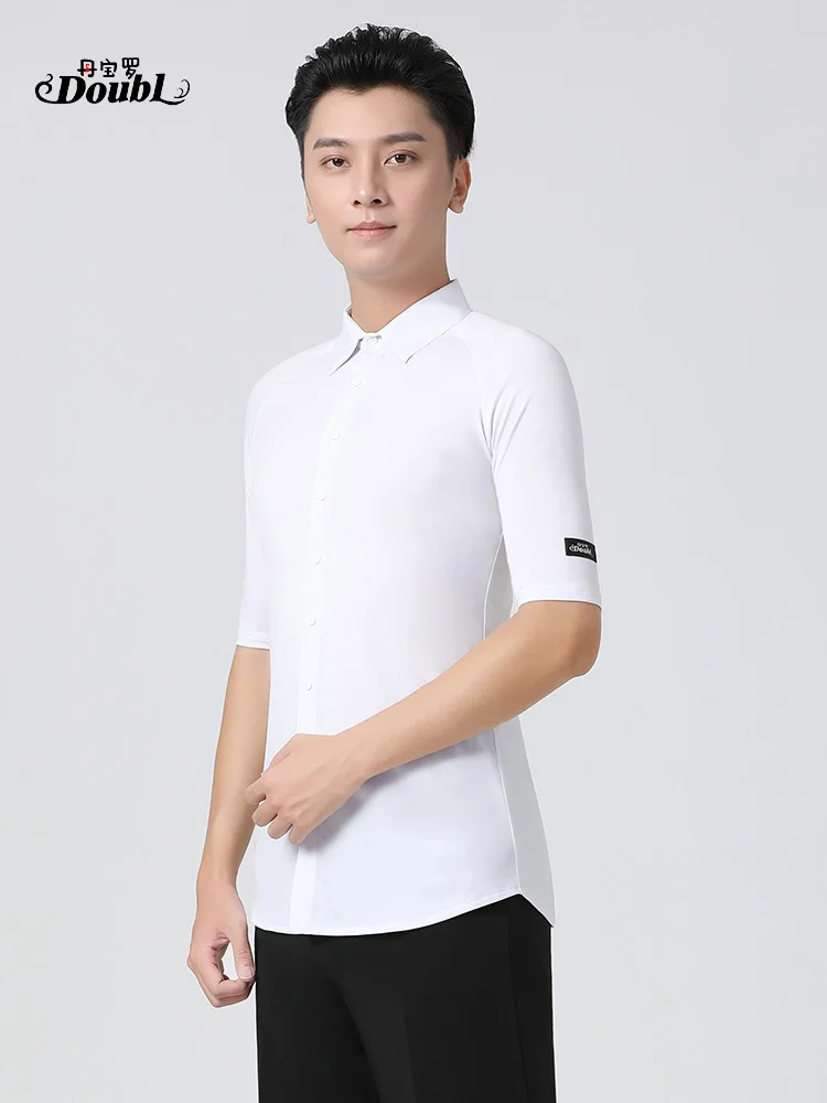 มาตรฐานแห่งชาติ 2025 เครื่องแต่งกายเต้นรําชายเสื้อกลางแขนบอลรูมเต้นรําเครื่องแต่งกายคู่เต้นรําเครื่องแต่งกาย Modern Dance Top