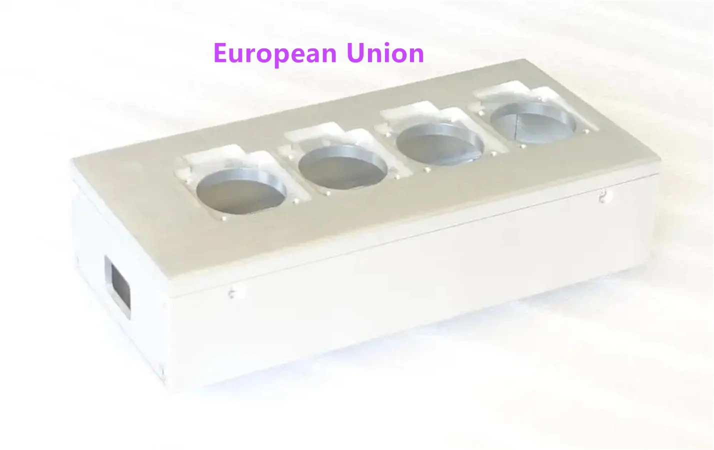 1PCS All Aluminum European Standard Power Socket Chassis HiFi EU Power Box DIY Case /4 Socket/6 Socket