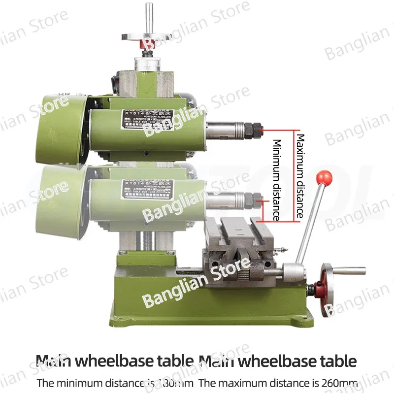 Simple Small Horizontal Milling Machine Slotting Machine Horizontal Milling Workbench Micro Small Flat Grinding Machine Lathe