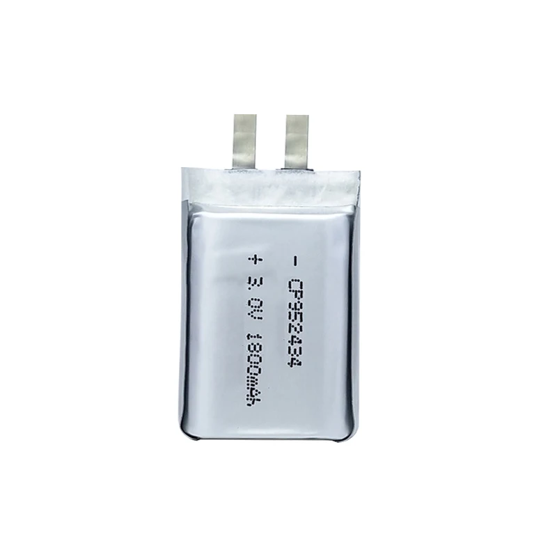 

3.0v soft pack lithium manganese battery CP952434 3.0v 1800mah pouch battery for RFID & GPS positioning device