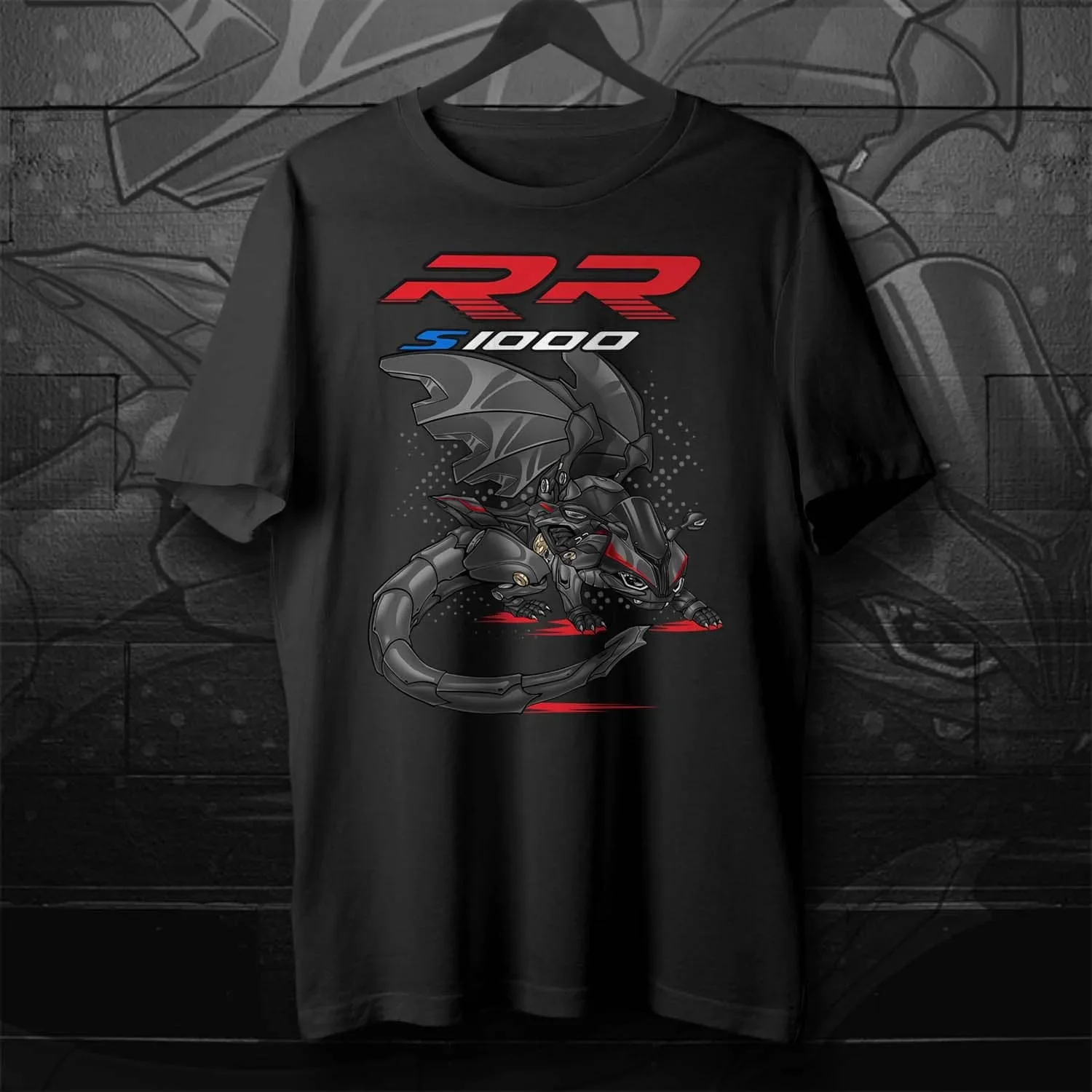 Classic German Motorcycle S 1000 RR Dragon Inspired T-Shirt 100% Cotton O-Neck Short Sleeve Casual Mens T-shirt Size S-3XL