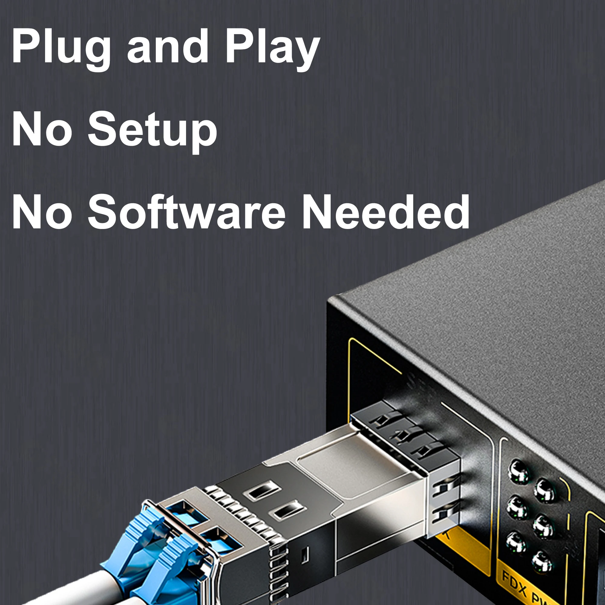 Transceptor de fibra óptica SFP 1.25G |   Modo único y múltiple |   550m~20km |   LC |   DDM |   1310/1550/850 nm |   Módulo TX/RX