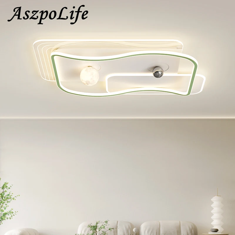 Luces de techo inteligentes de protección ocular de espectro completo, sala de estar, dormitorio, estudio, casa, accesorios de iluminación de diseño