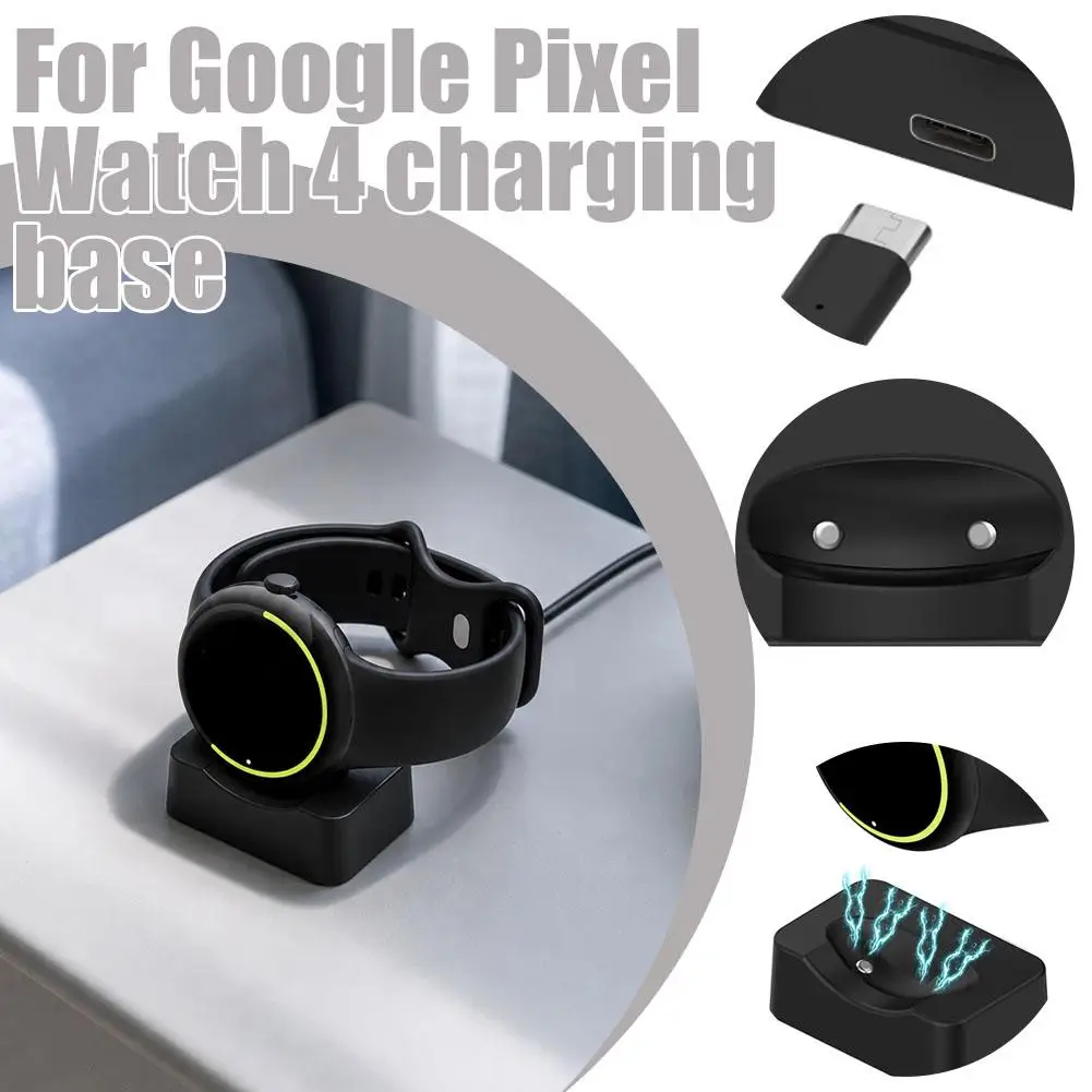 New Mini Portable Magnetic USB C Fast Charger Dock Station For Google Pixel Watch 4 Compact Desktop Travel Accessories