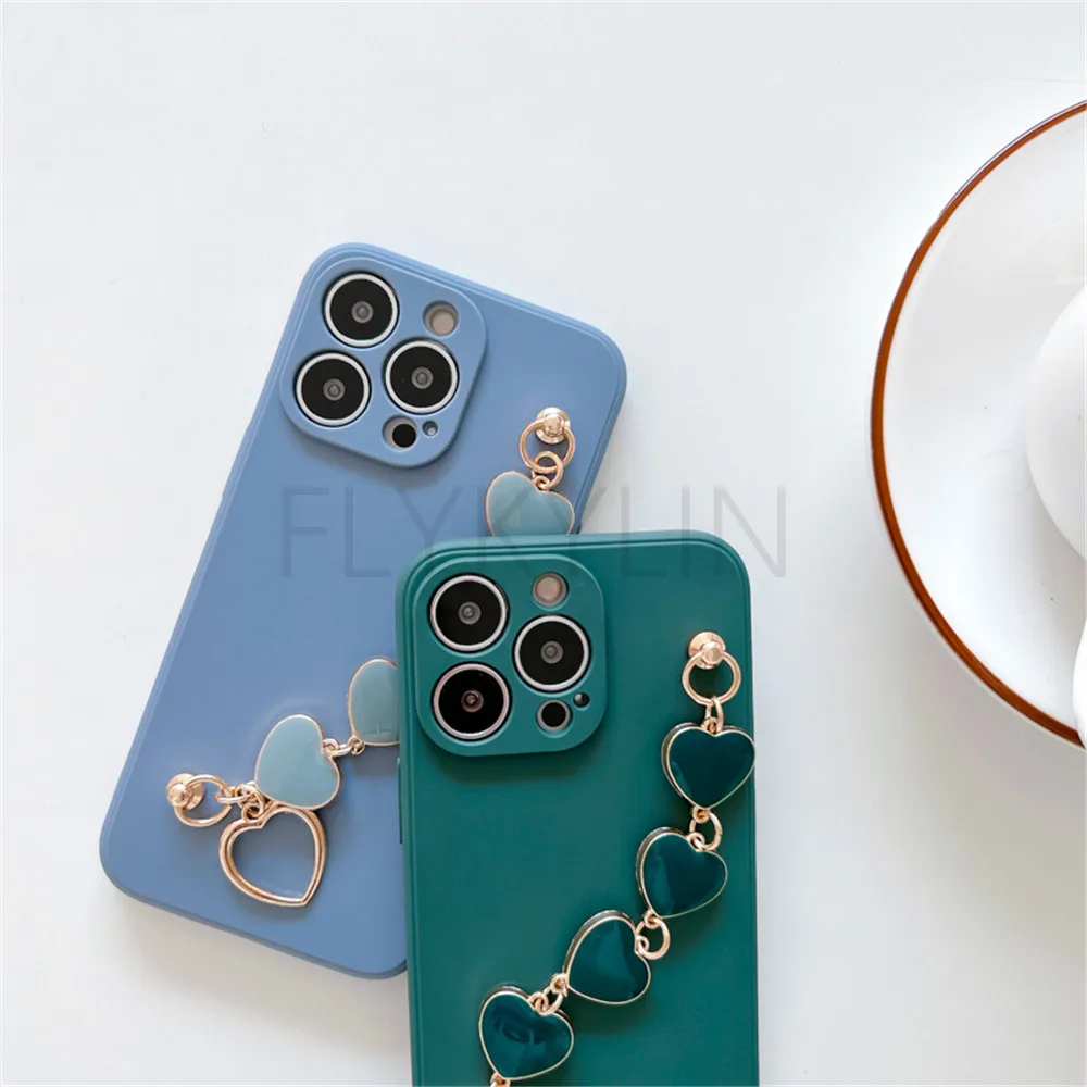 INS Love Heart Bracelet Phone Case For Xiaomi Redmi Note 12 11 Pro 11S 10C A1 Plus Mi 12C 12Lite 11T 12T Poco X3 M4 Pro Cover