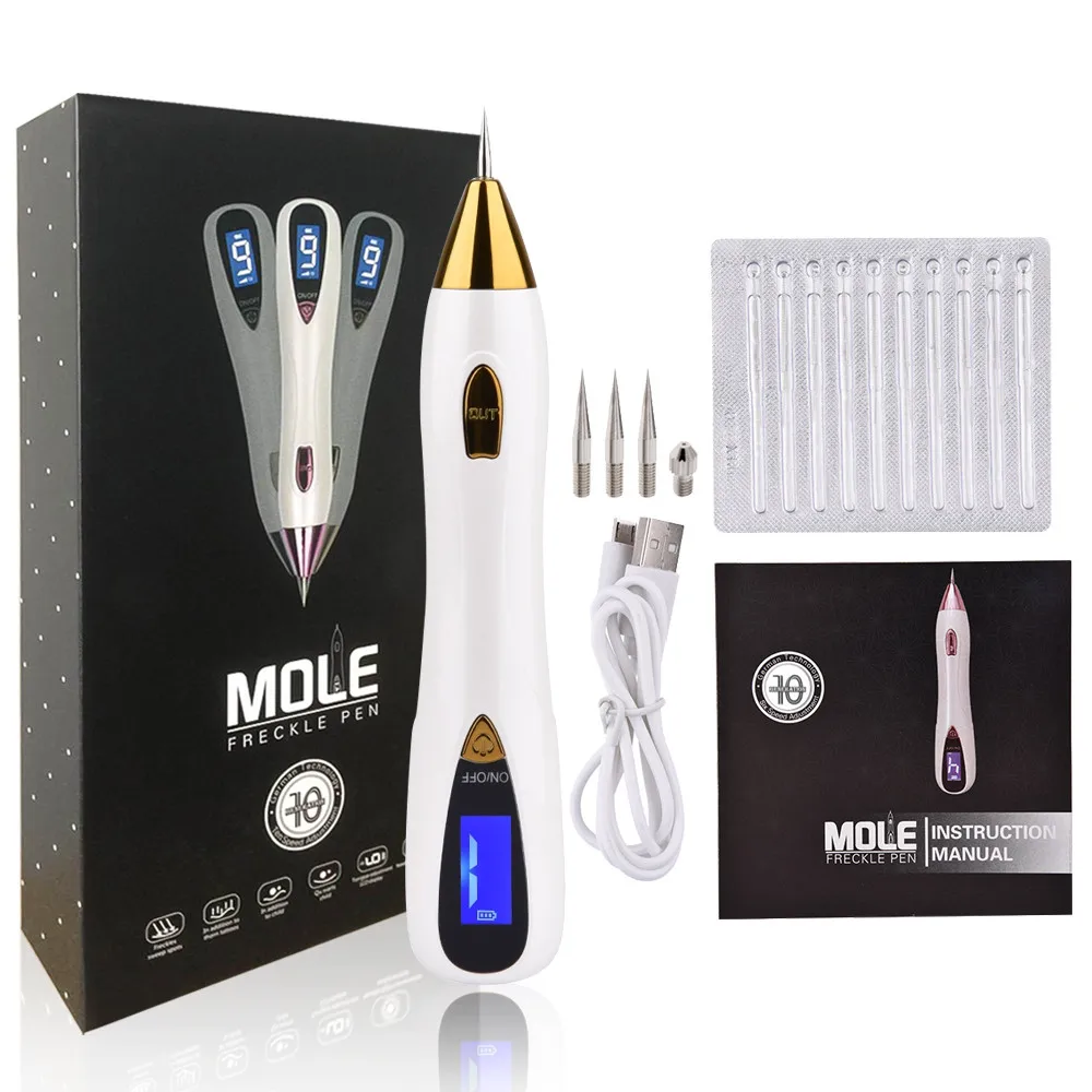 

5-Speed Mole Removal Pen Remove Freckles Black Moles Warts Black Spots Skin Tag Remover No Skin Damage Portable Beauty Tool