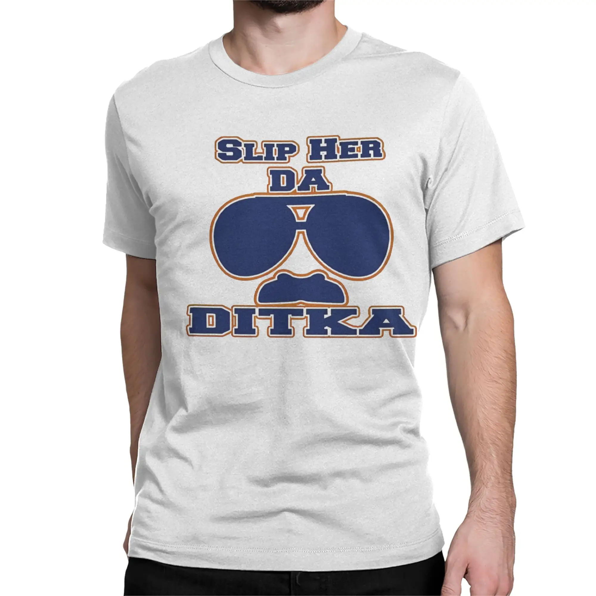Men Women's Slip Her Da Ditka Da-Coach T Shirt  Cotton Tops Novelty Short Sleeve Crewneck Tees Gift Idea T-Shirts