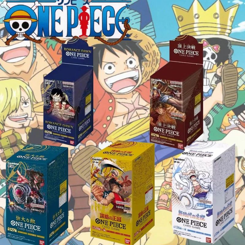 

Оригинальные цельные карты Bandai TCG OPCG OP01-OP05, полная серия, японская подлинная герметичная сумка для пополнения, коробка, детский подарок в стиле аниме