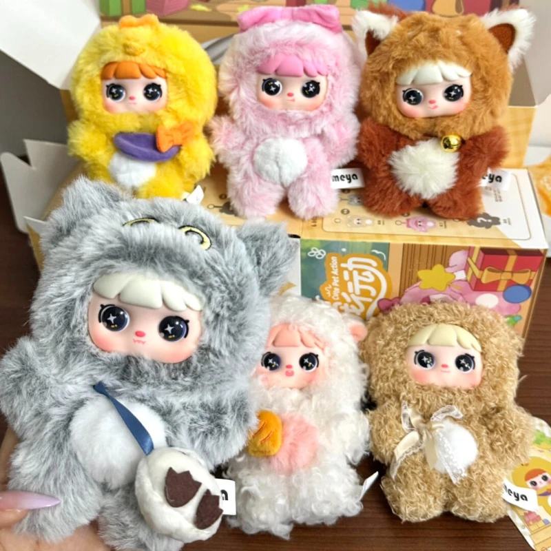 

MEYA V2 Cute Pet Action Series слепая коробка Mystery Boxes Kawaii виниловое лицо аниме фигурки сумка кулон сборные игрушки подарки-сюрпризы