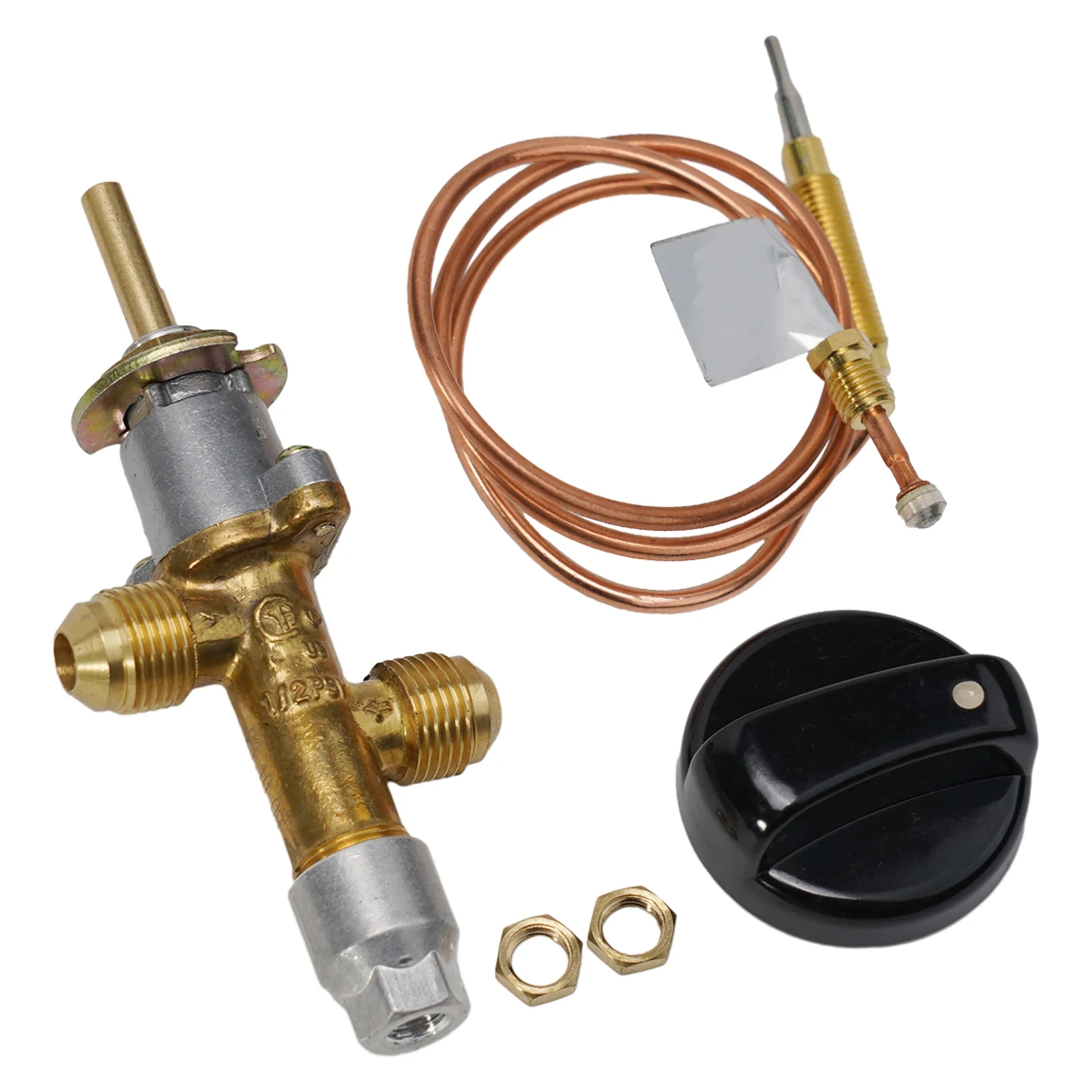 Safety Control Valve with Thermocoupler for Propane Gas, M8x1 Thread, Suitable for Grills and Ovens Long lasting Performance