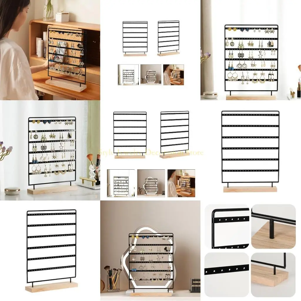 

D46E Серьговые сережки Организатор Серьера Держатель Держатель Сставка 120 лунок Ювелирные изделия