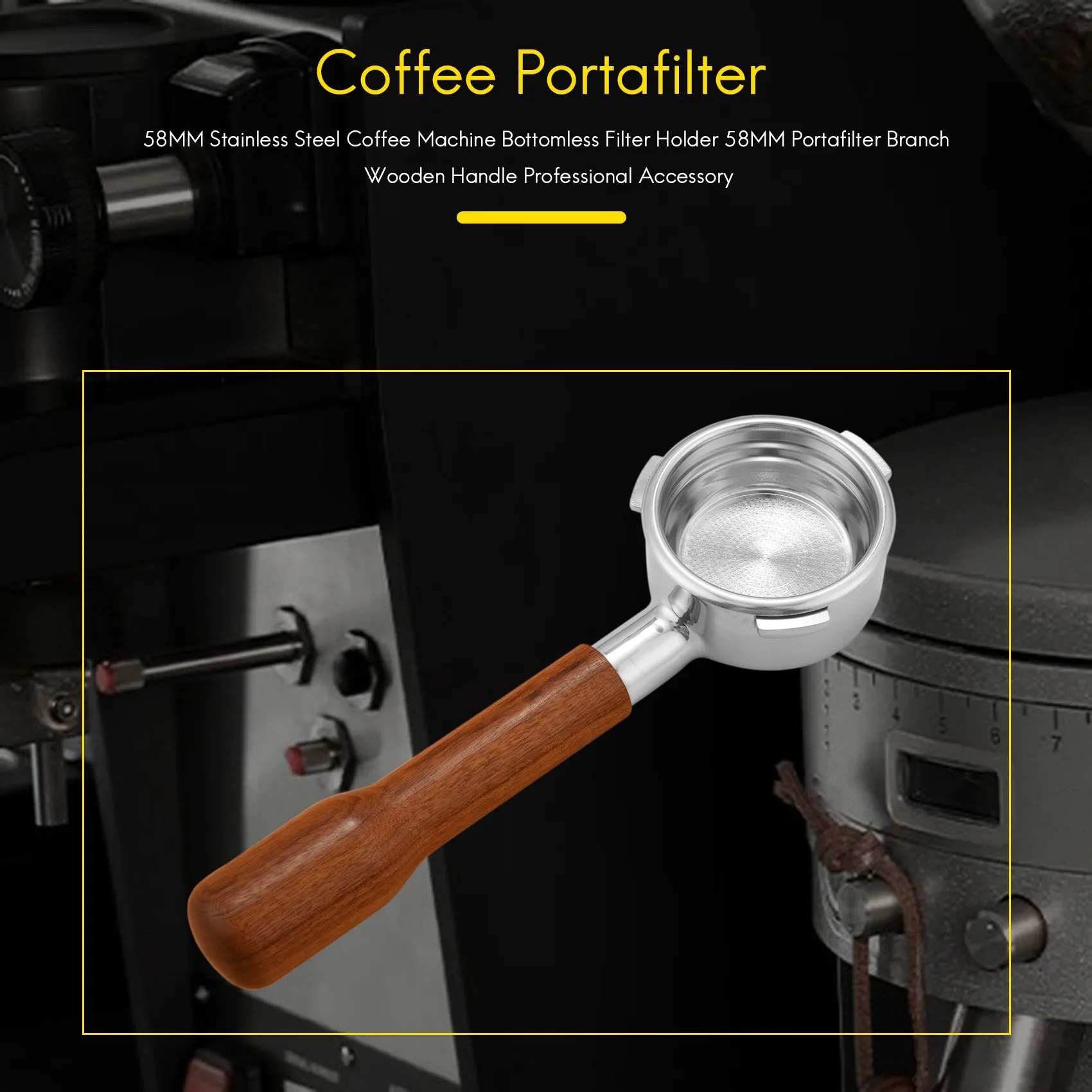 Exquisite-58MM Portafilter Coffee Machine Bottomless Filter For Barsetto Coffee