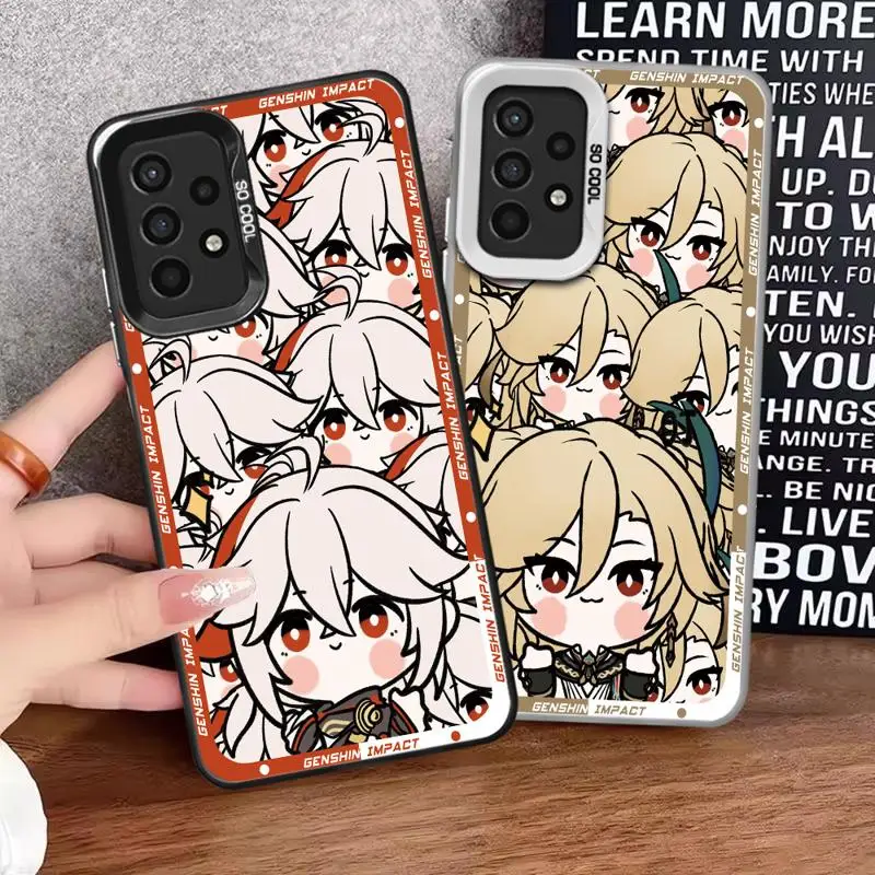 Cute Kaedehara Kazuha Kaveh phone cases for Samsung Galaxy A34 A23 A15 4G A35 A52 A54 5G A32 A13 A55 A33 funda Back Shell Cover