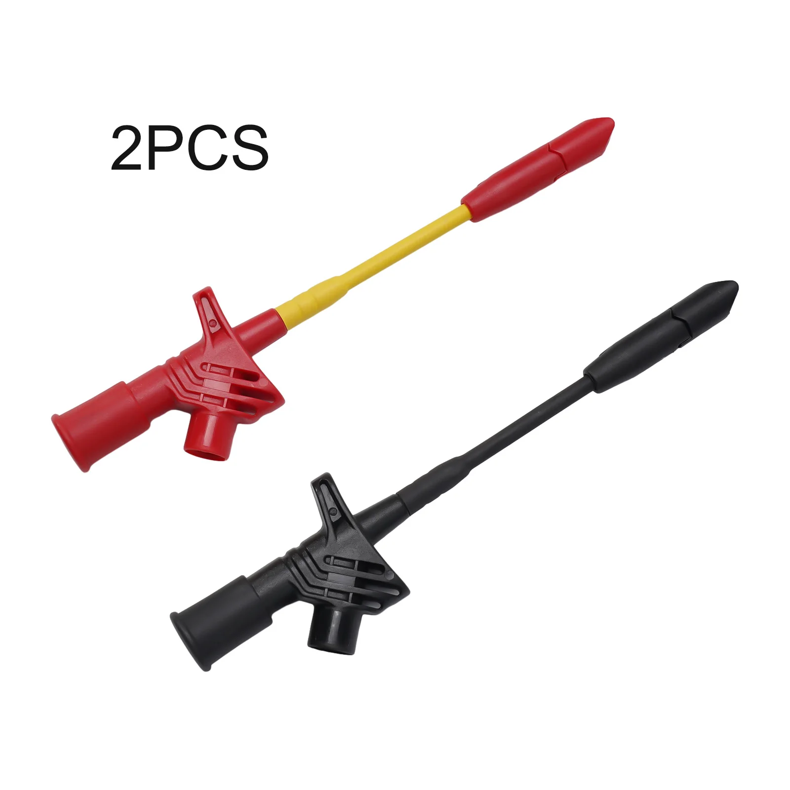 2PCS Insulation Wire Piercing Probe Heavy Duty Quick Piercing For Electrical Full Insulation Breakdown Test Hook Clip Multimeter