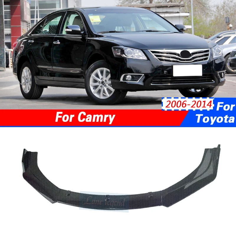 

Applicable For Toyota Camry 2006-2014 Accessories 3Pcs Car Front Bumper Split Lip Body Kit Spoiler Racing Separator Diffuser