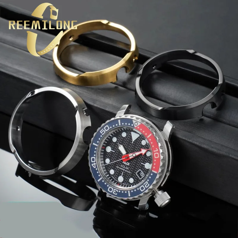 Prospex Tuna Canned Case Armor Protector Shroud For SEIKO SNE497 498 499 518 533 535 537 silver gold black Shroud Watch Case