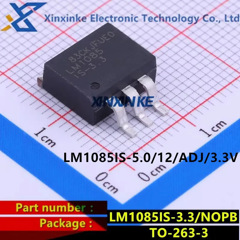 5PCS LM1085ISX LM1085IS-5.0/12/ADJ/3.3V LDO Voltage Regulators 3A LDO POS REG TO263