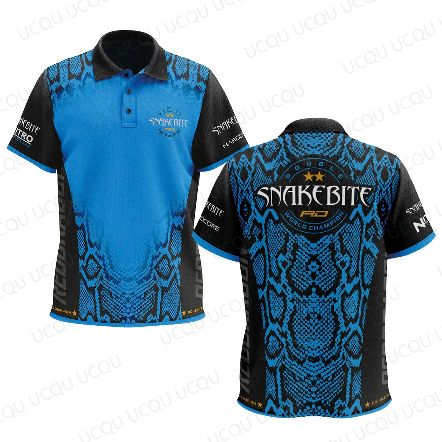 Camiseta de Dardos Peter Wright Snakebite, Campeón Mundial Doble 2026, Estilo Jersey de la Two Stars Tour, para Hombre