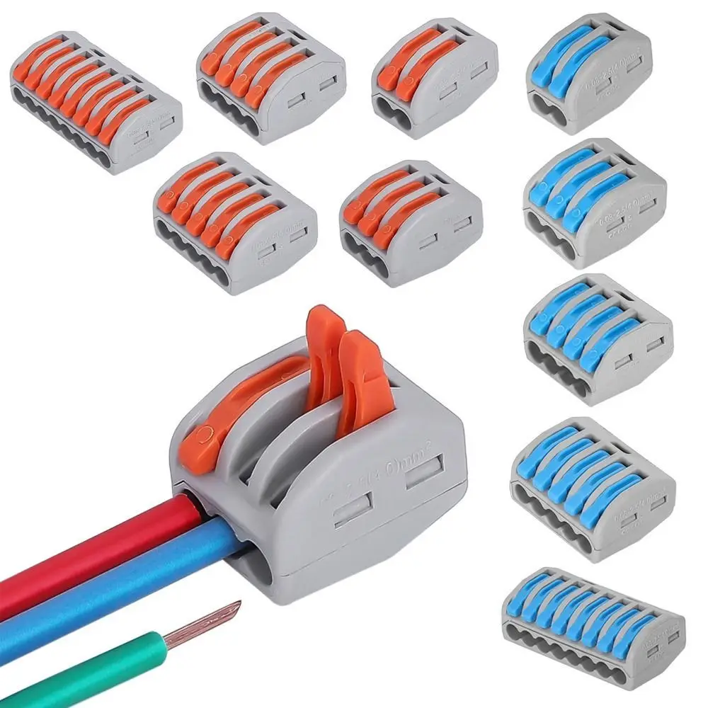 Mini Fast Connector Quick Terminal Block Compact Splice Electrical Connectors Small Wiring Connector Electrical Supplies