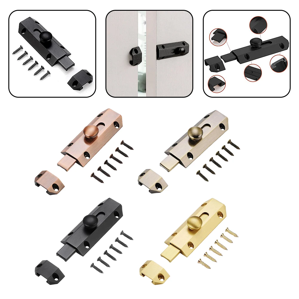 

Pure Brass Slide Door Bolt Dolts For Doors Security Lock Latch For Doors Bedrooms Gates Garages Gardens Bathrooms Door Latch