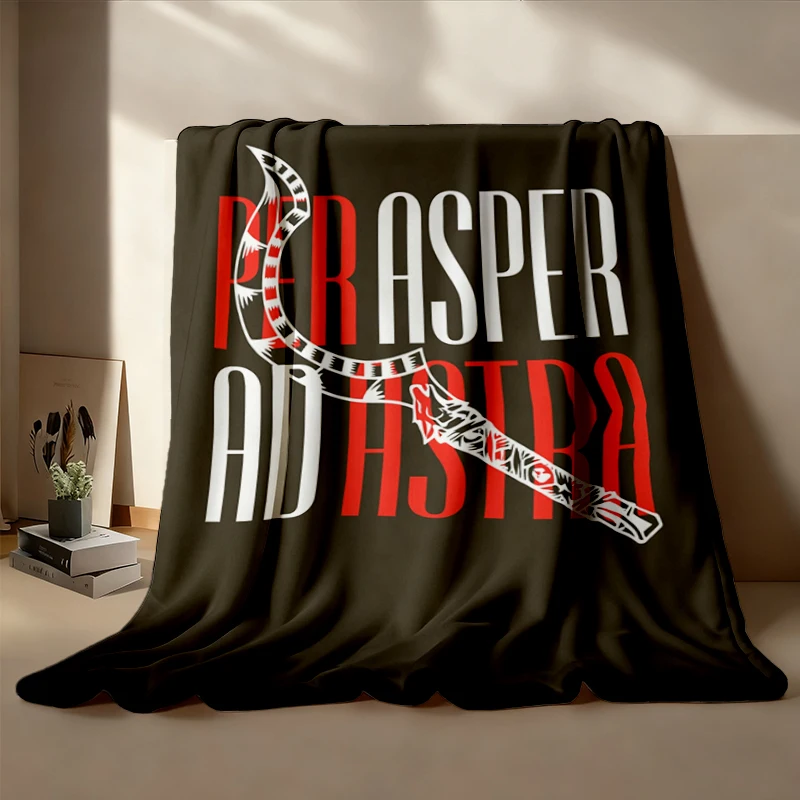 Red Rising, Per Aspera Ad Astra, Flannel Blanket, Hail Reaper, Darrow, Howler, Sevro, Book Lover Gift