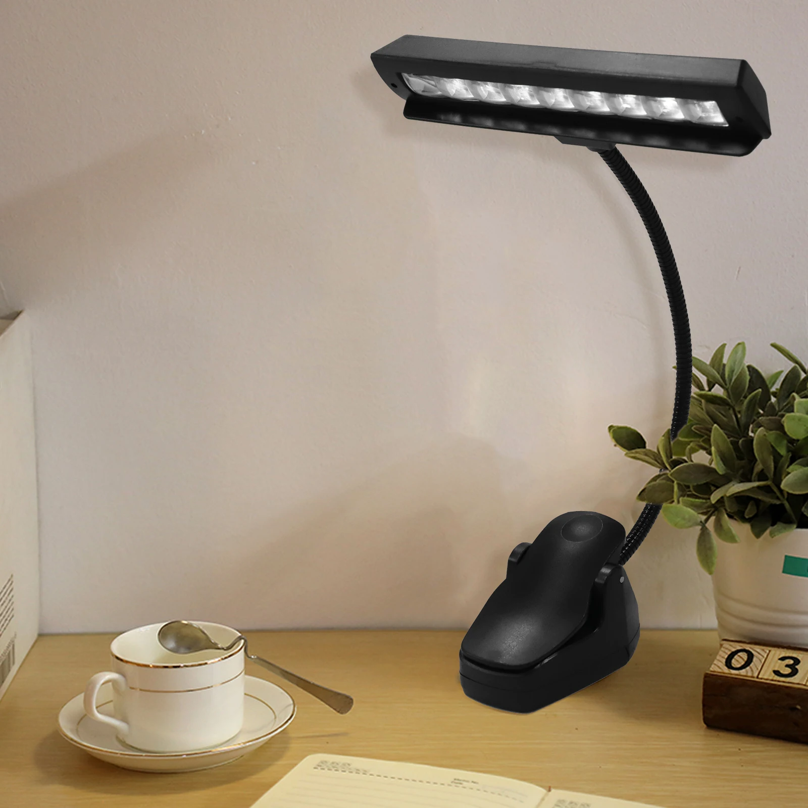 

Music Sheet Lighting Clip Night Studying Lamp Bedside Clip-type Table Reading LED Adjustable Eye Protection Clips