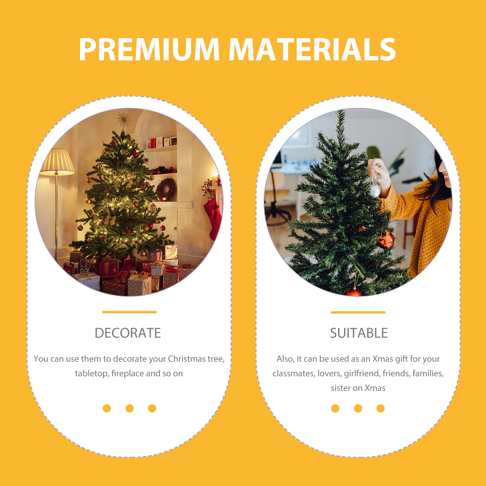 

12 Pcs Christmas Tree Pendant Ornaments for Shaped Party Decorations Minature Plastic Hanging