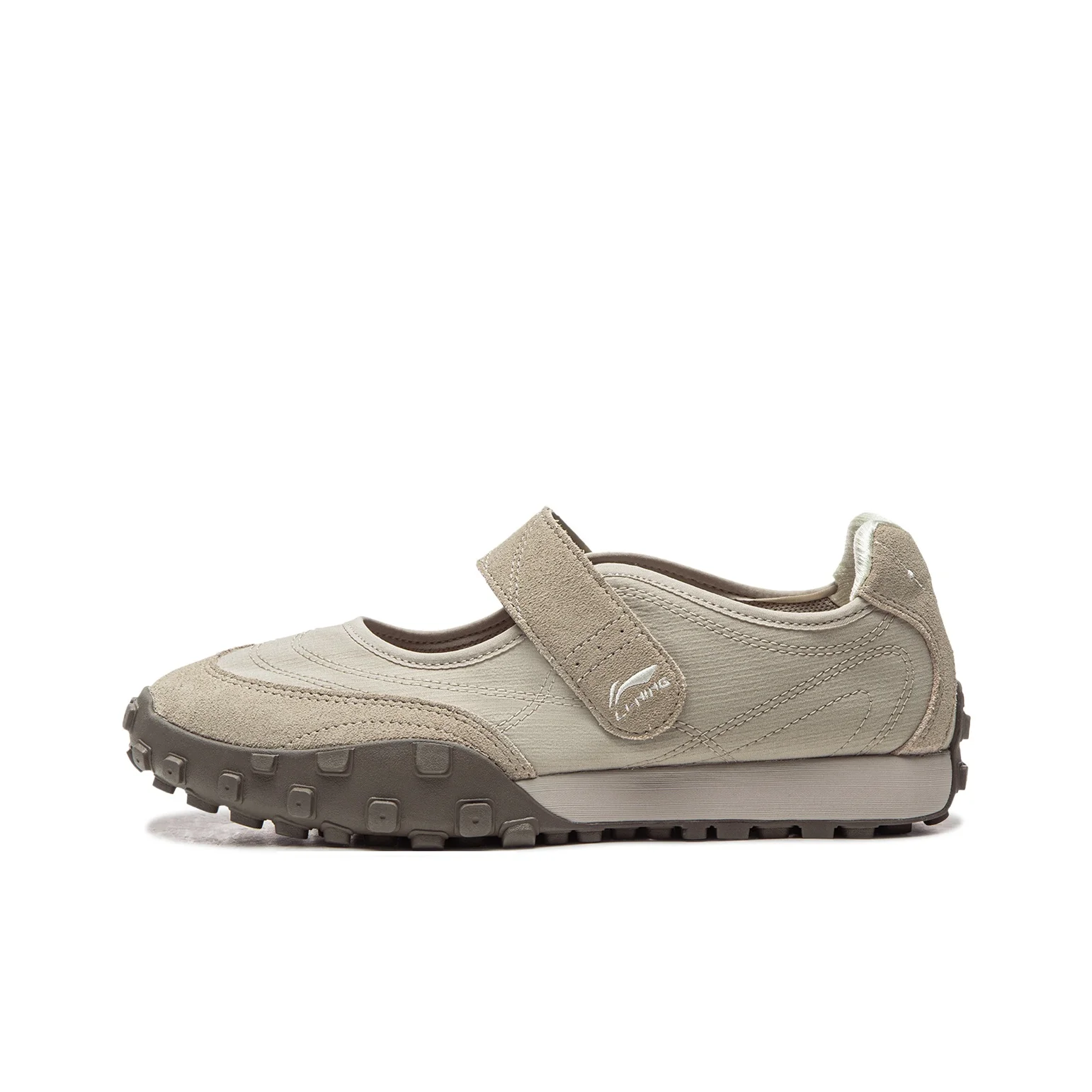 Li Ning Film Mary Slip Resistant, Abrasion Resistant, Lightweight Low top Casual Shoes Women's Dusty Gray AGLW064-4