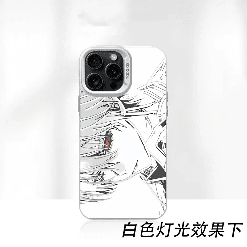 أنيمي Kaneki كين قضية الهاتف آيفون 16 15 14 13 12 11 17 برو ماكس زائد الهواء البسيطة 17ProMax اليابان الكرتون طوكيو الغول الغطاء الخلفي