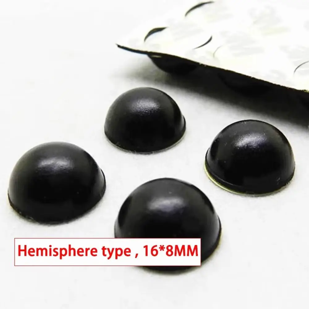 36Pcs/Sheet 16*8mm Speaker Feet Pad Hemisphere Shock Absorber Audio Amplifier Anti Vibration Pad Silicone Anti Slip Buffer