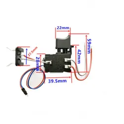 1pc Cordless drill Switch Lithium electric charge drill 12V / 7.2-12V / 10.8V 12V / 16.8V Speed Control Trigger Button Switch