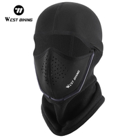 WEST BIKING Magnetic Thermal Mask Winter Windproof Warm Balaclava Cap Outdoor Sports Skiing Hiking Breathable Cycling Headgear