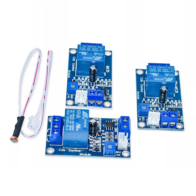 Light Control Switch Photoresistor Relay Module Detection Sensor XH-M131 DC 5V / 12V 10A brightness Automatic Control Module