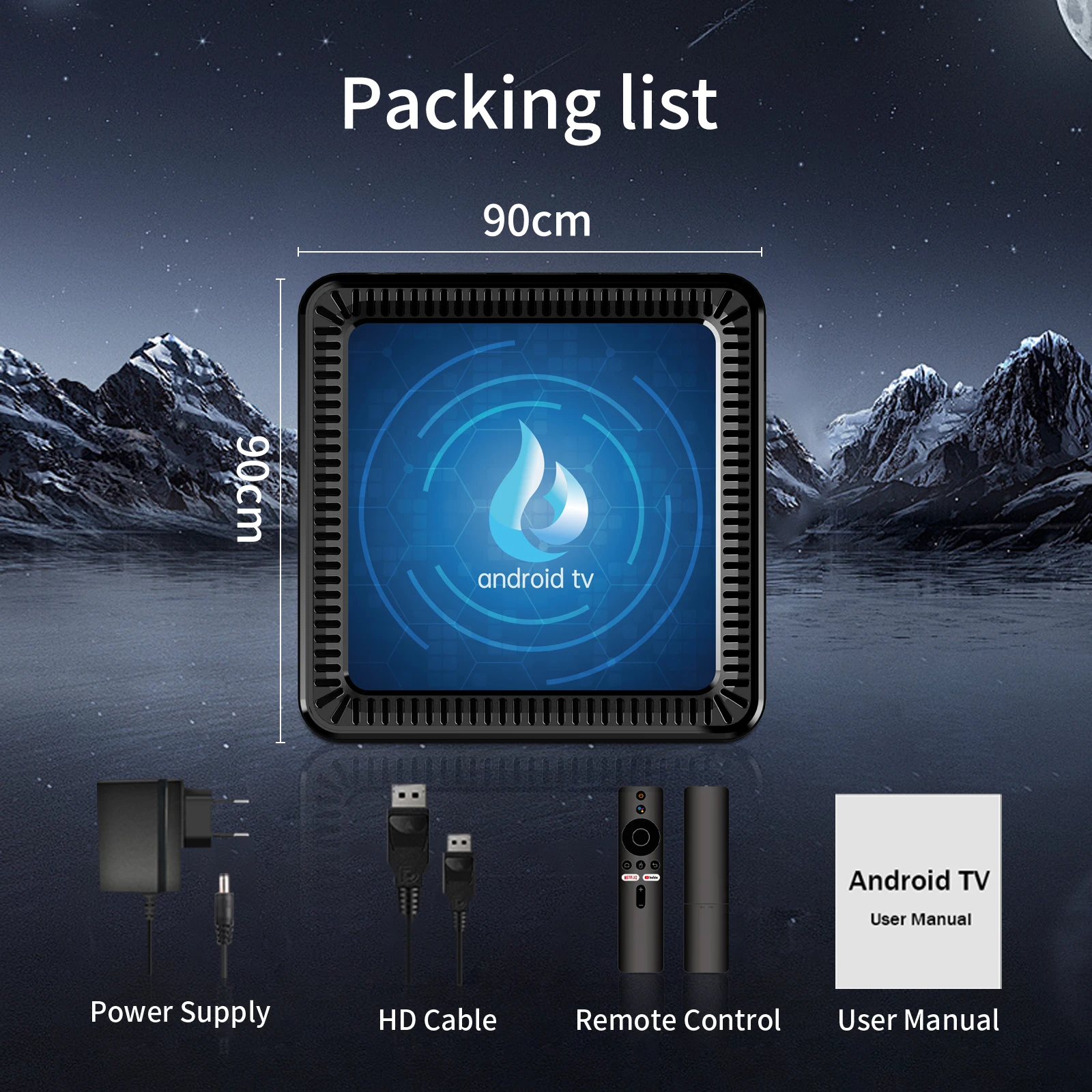 Android 14 TV Box 8GB 128GB Smart TV Box Google 8K 4K Android TV Stick Dual WiFi 2.4G 5G مع التحكم الصوتي YouTube Netflix