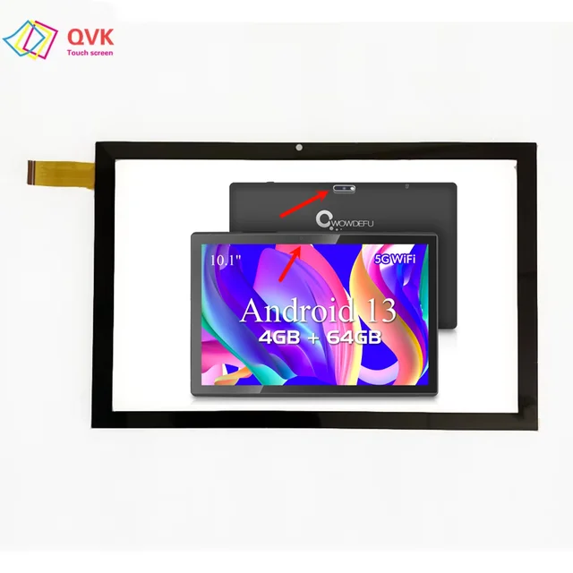 10.1 Cal czarny dla CWOWDEFU 1015 Tablet pojemnościowy ekran dotykowy Digitizer czujnik zewnętrzne szkiełko Panel MQ 1015