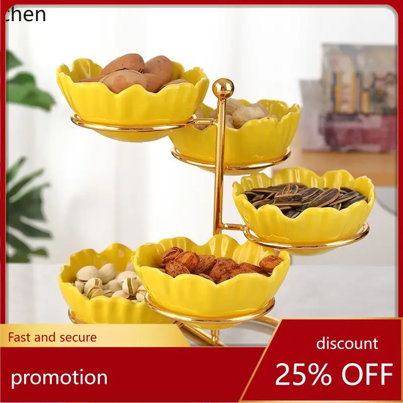 

Zml living room home tea tray coffee table snack plate dried fruit candy nuts treats storage box