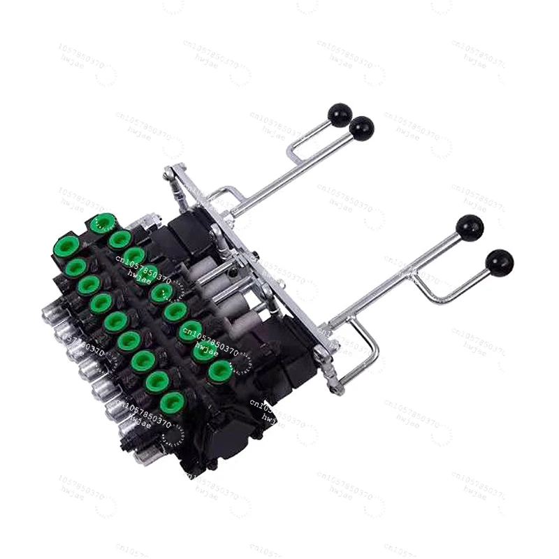 The hydraulic multi-way reversing valve distributor of the eight-way wood grabbing crane with the car clip