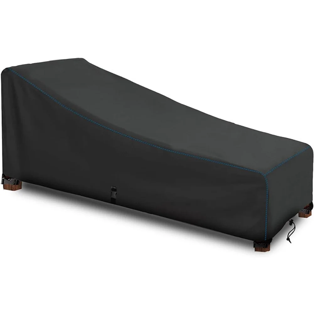 

1pc Outdoor Chaise Lounge Cover Heavy Duty Waterproof UV Resistant Patio Outdoor Pool Lounge Chair Covers Oxford Fabric
