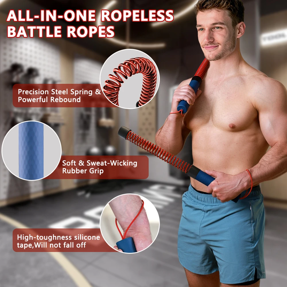 

Cordless Battle Rope Adjustable Weight Home Gym Fitness Training Rope