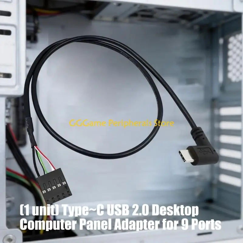 U55B USB Type C Mainboard Panel Wire, 50Cm for Desktop Header Access