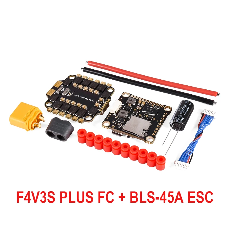 NEW F4 V3S PLUS Flight Control FC Support BetaFlight/INAV BLS-45A/60A 4in1 ESC Stack For RC FPV Drone Plane Quadcopter