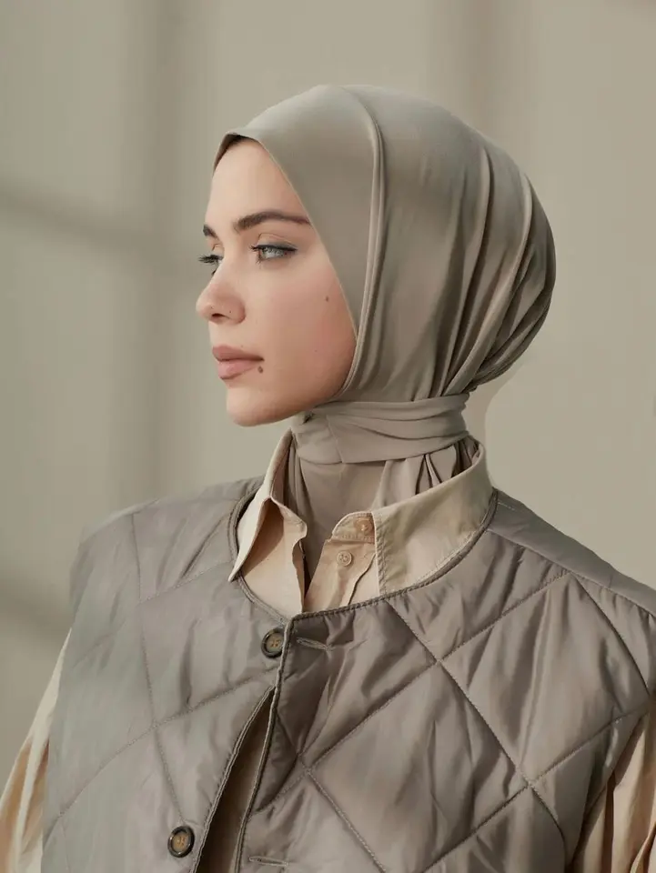 حجاب فوري جديد للنساء المسلمات، غطاء رأس كامل، حجاب جاهز للارتداء مع غطاء داخلي - 2