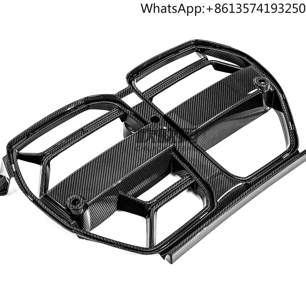 

For 2021-2024 for BMW G80 M3 M4 G82 G83 CSL Style Carbon Fiber Front Bumper Grill Dry New Condition