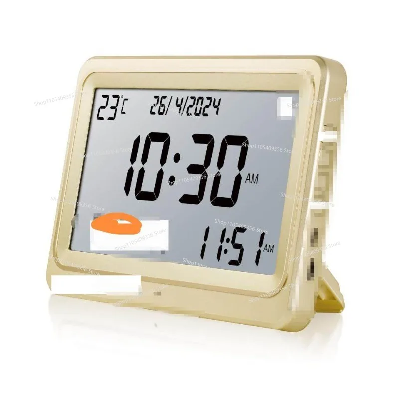 For Square Table Clock, Black Black/white Screen, White/gold Optional