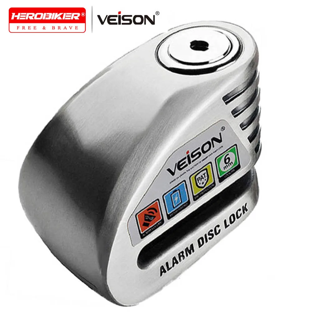 

Motorbike Disc Lock Motorcycle Anti Theft Alarm Lock Warning 130DB Security Waterproof Brake Rotor Padlock Disc Brake Moto Locks