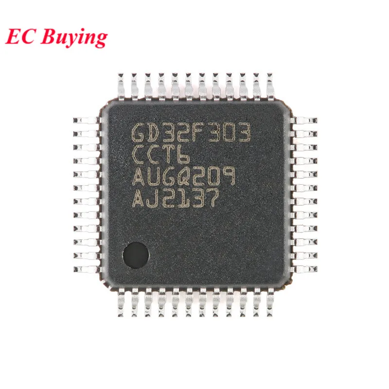 5Pcs/1pc GD32F303CCT6 GD32 GD32F GD32F303 32F303CCT6 LQFP-48 ARM Cortex-M4 32-bit Microcontroller MCU IC Controller Chip