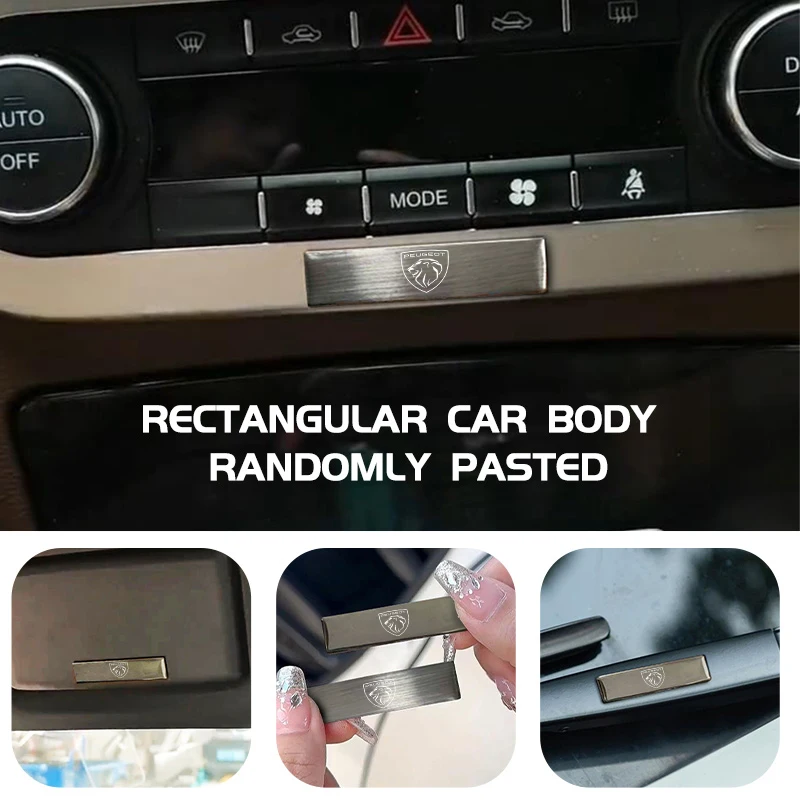 سبائك الألومنيوم شعار سيارة الجذع ملصق مائي شعار لاصقة تزيين اكسسوارات لبيجو 206 307 308 3008 207 208 407 508 2008 5008 #4