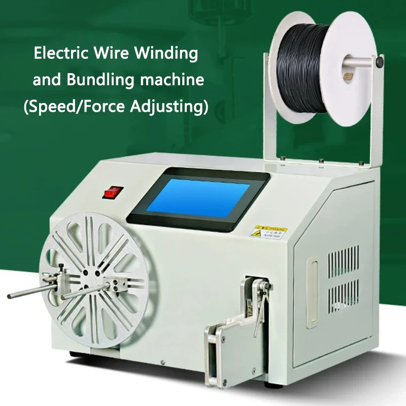 

Automatic Wire Winding And Tying Machine Electric USB Data Wires And Power Wires Winding And Bundling Machine Touch Screen