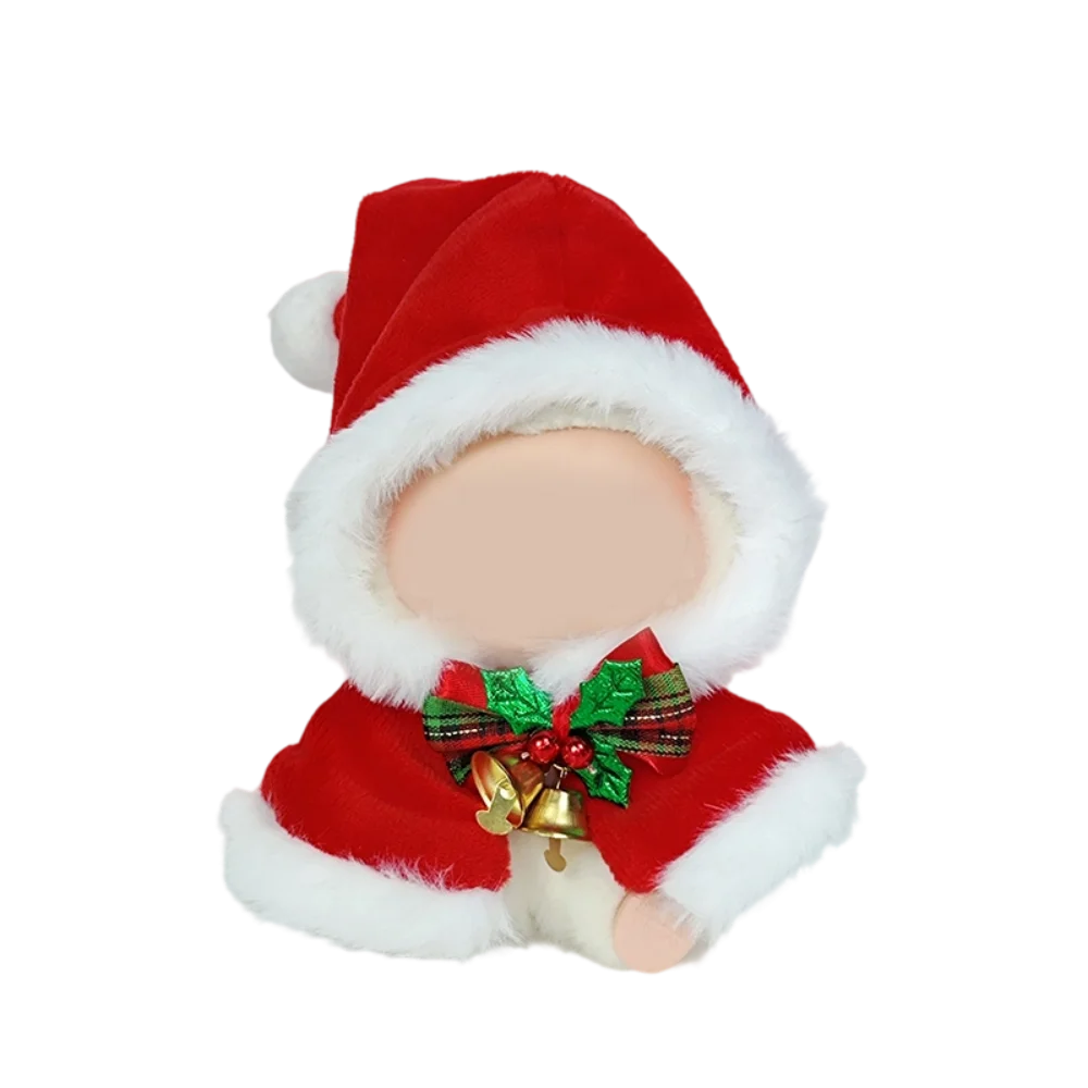 

For Labubu V1 V2 Idol Doll Outfit Accessories Christmas Cape Hat Set Ropa Labubu Doll Clothes Kid Toy Girl Gift